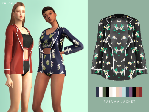 chloem-sims4: ChloeM-Pajama Set Created for :The Sims4 14 colors Hope you like it! Download: Underwe