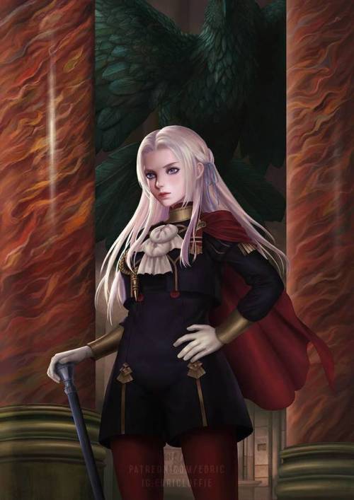 Edelgard of the Black Eagles by luffie All Black Eagles member, bow and reblog your queen!! On a lig