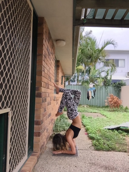 forearm and handstand pose