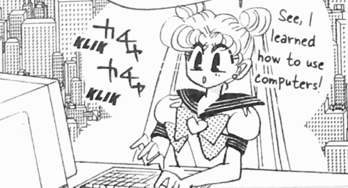 spookybomber:manga reread progress report: usagi can computer!