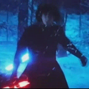 hardyness:Kylo Ren pounding on his own wounds.