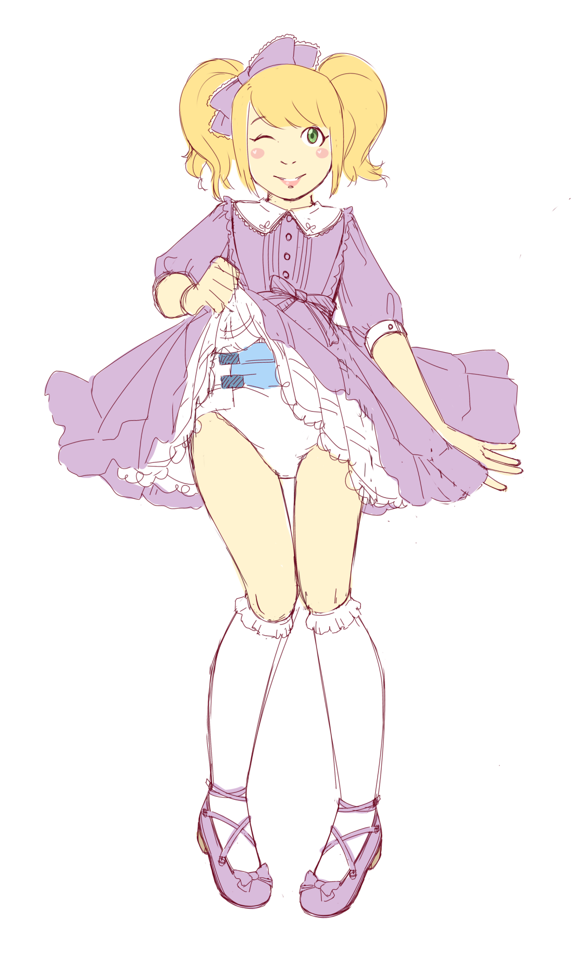 fawnyabdl:  im not really sure why i drew this but it’s hella cute so w/e petticoats