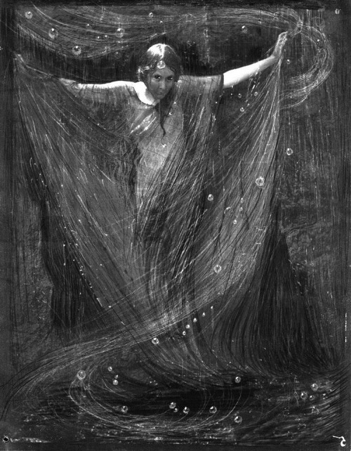 birdsong217:Anne Brigman. Beneath The Waterfall, 1908