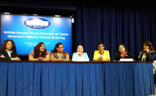 Historic Trans Women of Color Briefing Held at the White House  “On Tuesday, I attended a