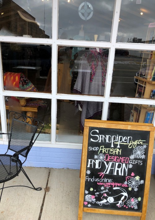 Sandpiper Gifts = Local Yarn Shop This little shop is in Bridgman, MI which is one of those small to