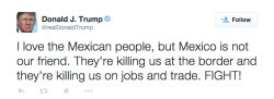 thinkmexican:  Trump’s ‘Fight!’ Tweet