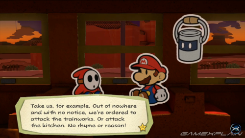 jakewhyman:  whygena:  methados:  aristocrat-wolf:  greenhairedheroine-youttaharime:  Don’t you ever wish that you could escape from the hardships of your everyday life?  - Shy Guy (Paper Mario: Color Splash, 2016)  Holy FUCK    THAT IS NOT OKAY  