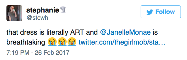 99perfumebottles:  micdotcom:The internet loses it over Janelle Monáe’s stunning