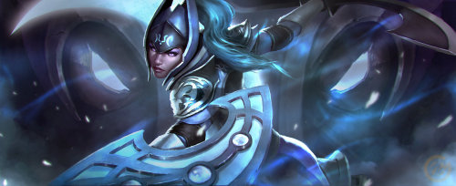 Game and Fantasy Art of Nick Gan:Monster HunterAssassinPhantom Assassin Dota 2Luna MoonfangQueen Of 