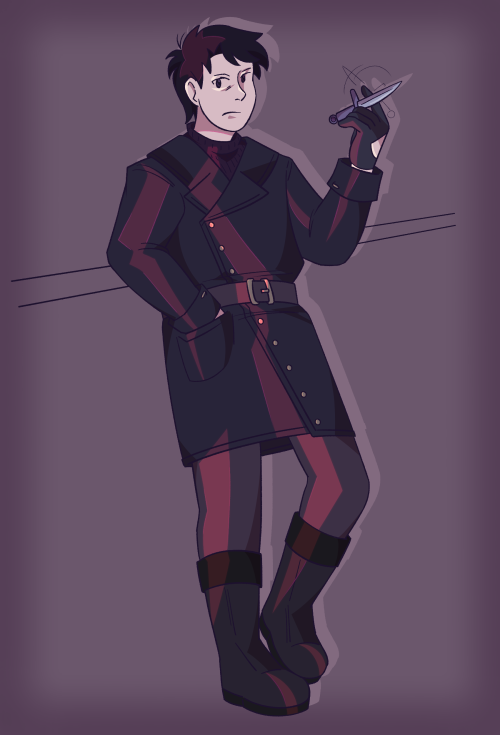 raspberryhell: [ID: A digital full body drawing of Sasha Rackett from RQG as she appears in the prol