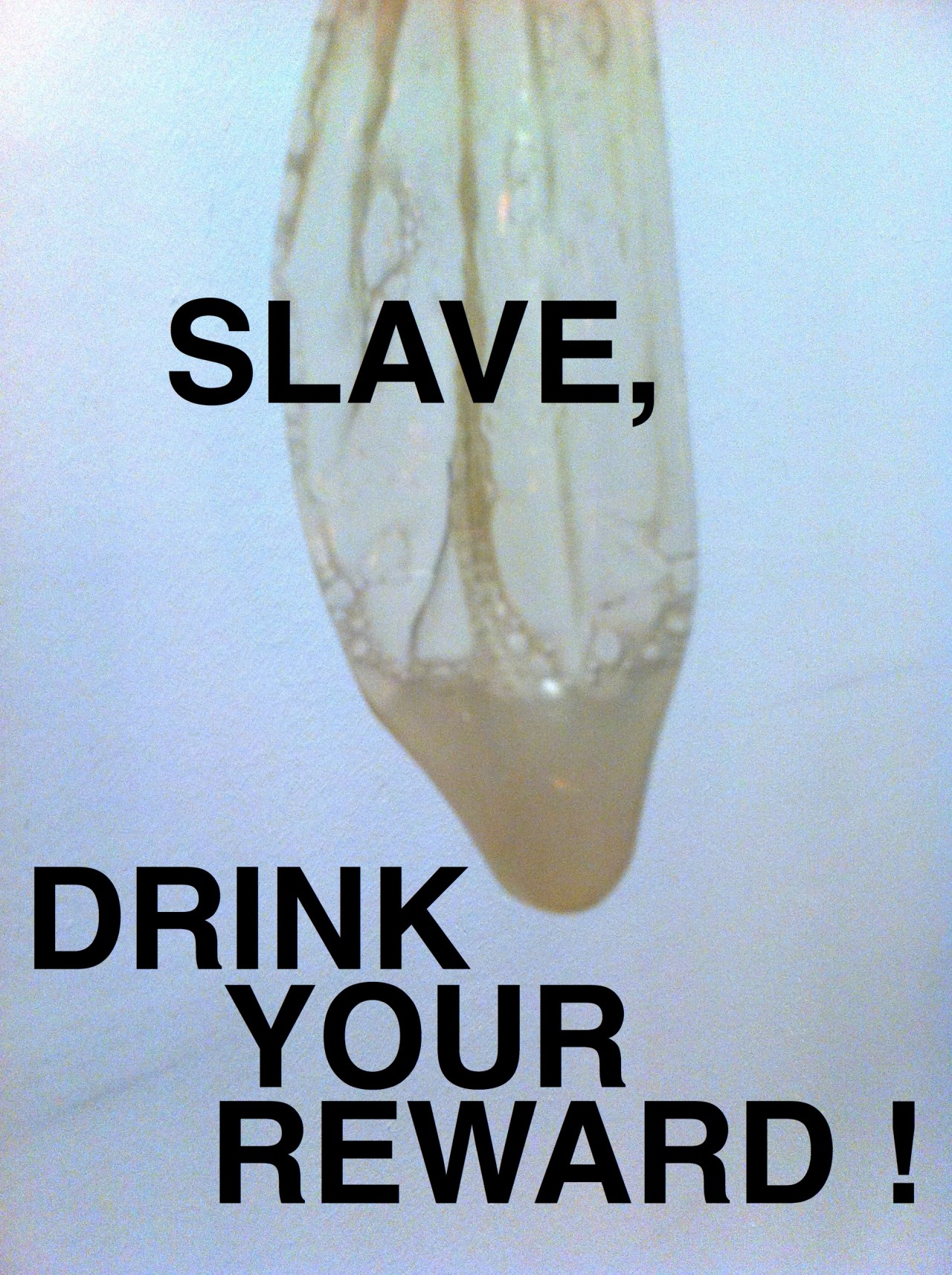 machomorboso:alexissux:triciabme:  mmm, protein diet is my fav  Put the whole condom