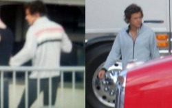 lilcraiic:why are these the clearest photos we got of harry in this dad jacket i honestly deserve more