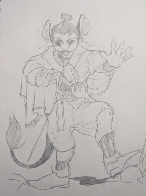 This Is My DND Character Papa Squat, Part Of @faeryphos 's Campaign, And She's Drawn Him As Well. She's