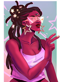 mo0gs:  i wanted to draw Garnet in some sweet dreads tbh 