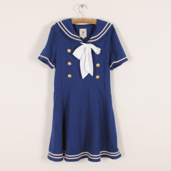 gorogoroiu:  ♥ Navy Sailor Dress ♥ 10% off with code “gorogoroiu&ldquo; !  