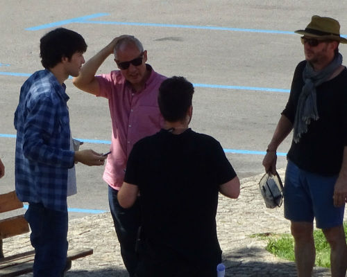 colinmorganismagical: Colin Morgan on the set of the movie Waiting For You in Ganges, Southern Franc