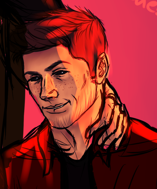 spnsmile: caswatchesoveryou-artblog: king of hell Cas and demon!Dean for @angel-of-humanity c: it do