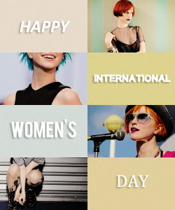 ohpmore:&ldquo;I think girls are so strong you know, and girls can play music and guitars and drums and sing just as loud or as well as the boys” - Hayley Williams   