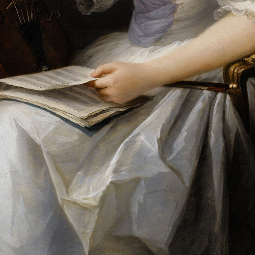 hergracesathenaeum:Portrait of a Violinist (1773) Anne Vallayer-Coster