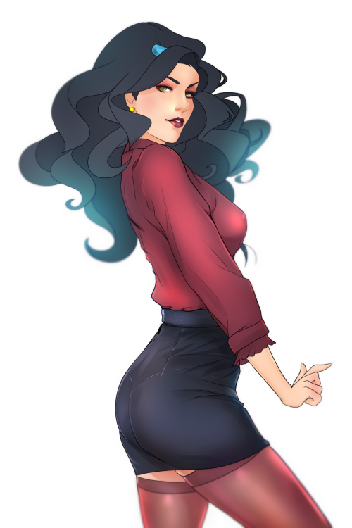 superboin:  @iahfy double-dared me to do a Asami in business attire. okay 