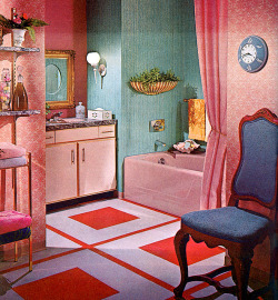fuckyeahvintage-retro:Bathroom, 1965 © Kimberly Lindbergs