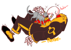 proshbriggs:  how bad can a guy be if he’s good with cats?raffle prize #2 went to @blacktailedfox !! thanks for bein a fan buddy!!–big red is my personal take on underfell sansdo not repost my artdo not use for kin/id purposes