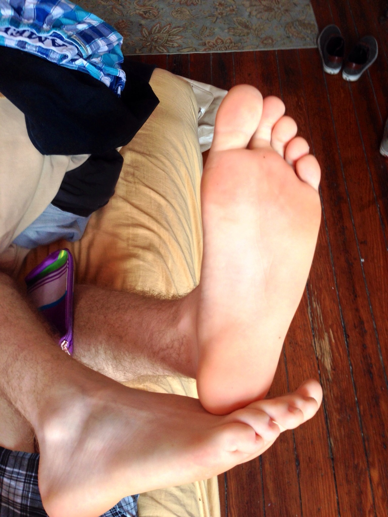 myteenboyfeet:  lickticklefuck:  My feet feel extra smooth today. Love waking up