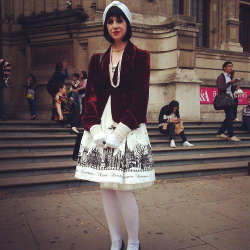 When I tried a #1920s Lolita look at the V&amp;A #tbt #eglcommunity #20slolita #1920sfashion #lolita