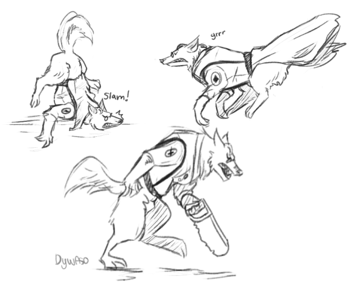 do-you-want-a-second-opinion:the worst werewolf!medic doodles in history. idk I just