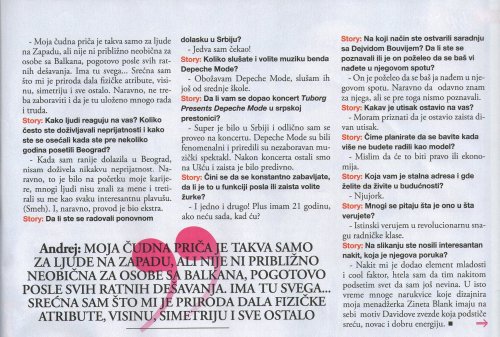 andrejpejicpage:  Andrej Pejic and Jelena Karleusa for Story Magazine: Editorial & Interview. Thanks for sending me the scans www.facebook.com/neda93 :D 