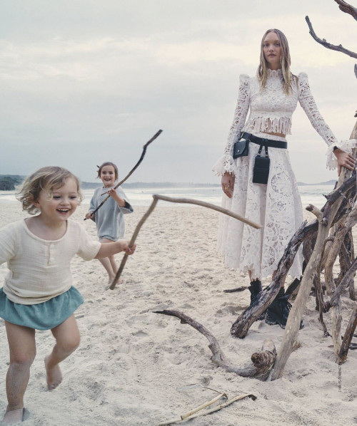 Gemma Ward, Naia Letts, & Jet Letts x Charlie Dennington  |  Vogue Australia December 2019