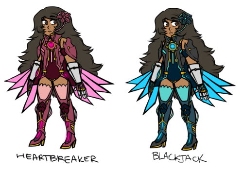 some skins for my overwatch oc, diwata!! 