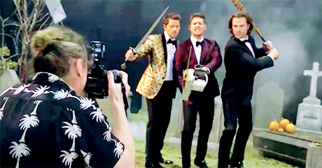jensen-jay:   Misha Collins, Jensen Ackles and Jared Padalecki - EW cover shoot (x)