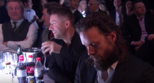 foxarefriendsnotfur:
“ 🍕 FJM, with grace, glancing up from his phone as Justin Bieber is announced as the winner of the Brit Award for international male solo artist.
”