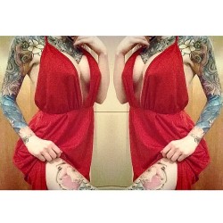 voxamberlynn:  I bought this dress and I have never worn it. 💄😧