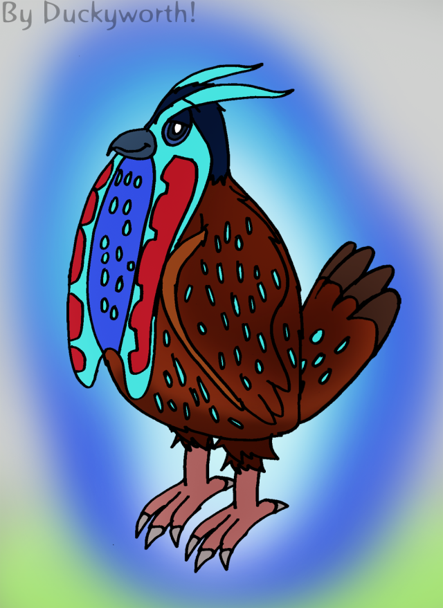 It’s been a while since I’ve been on Tumblr (I’ve been taking a bit of a hiatus from Tumblr), but I have been wanting to upload a few pieces of my recent art on here to share. :D So here’s a drawing of a Temminck’s Tragopan.Following my visit to that wildlife park on my week off late in July, I saw a fair few animals that I havent seen before, and similar to the time I went on that virtual safari during my furlough that inspired me to have a go at drawing African animals, the wildlife park visit inspired me to have a go at drawing a few. 

Out of all of the animals I saw, the one that caught my attention the most was the Temmincks Tragopan, a bird I had never heard of before going to the wildlife park, and even though I sadly never saw one in the flesh, the photo I saw had me intrigued to do some research as the bird caught my attention.  (Due to the bright blue lappet the male ones have, if Im getting my terminology correct, it made me think it resembles a giant bib  - but I have a feeling that the male Temmincks tragopans show them off a fair bit, so I drew the one being really confident. )

The Temmincks Tragopan is a species of pheasant named after the Dutch zoologist Coenraad Jacob Temminck (who discovered a fair few other animal species too documented here  - en.wikipedia.org/wiki/Coenraad… ), and they are extremely shy birds (which is probably why we couldnt see one.  ) Their natural habitat is across South Asia, from southwest China to far northeast India and northwest regions of Burma, Myanmar and Vietnam - in particular, the eastern Himalayan mountains, where they migrate up and down the slopes depending on the temperature and time of year, venturing to higher altitudes during the warmer months. They also like damp evergreen forests where they prefer areas of densely growing rhododendron and bamboo. #duckyworths art#Temmincks Tragopan#art#nature#bird