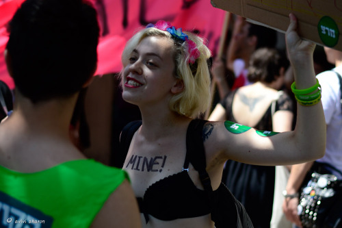 avivi: Slut Walk Tel Aviv 2014The Slut walk was triggered by a representative of the Toronto Police 