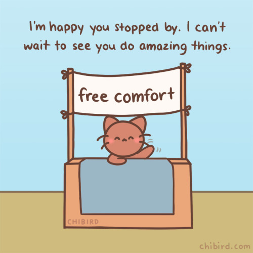 chibird:Share with anyone who might need some extra comfort this week.The cat is in and ready to dis
