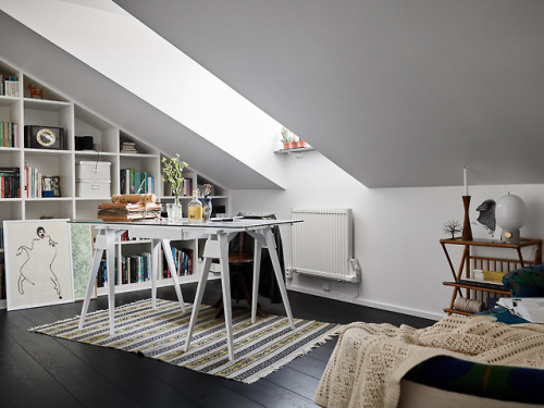 thenordroom: Scandinavian home with cozy attic | styling by Copparstad &amp; photos by Boukari T