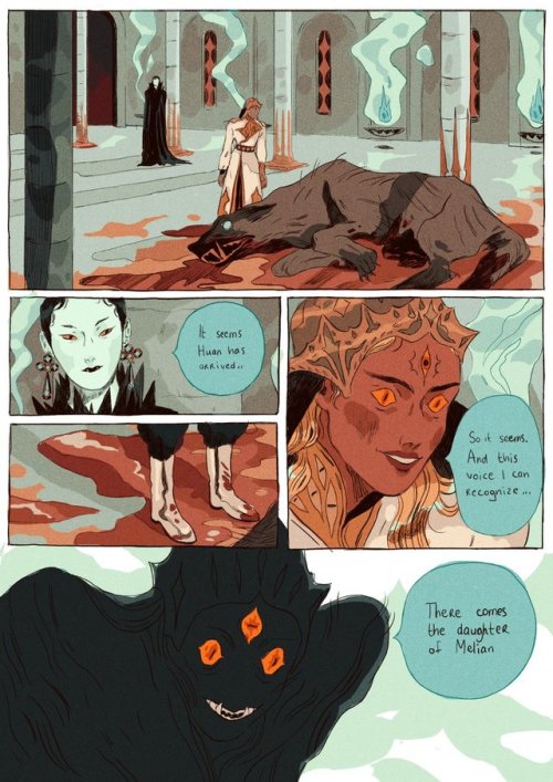 cy-lindric:Lùthien comic test pages ! This is gorgeous ! Hate de voir la suite Cylindric ! 