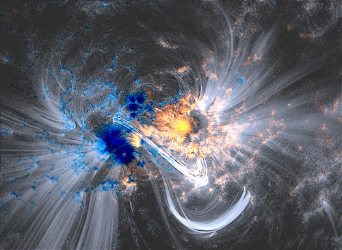 Coronal Loops Over a Sunspot Group : The Atmospheric Imaging Assemblyjs