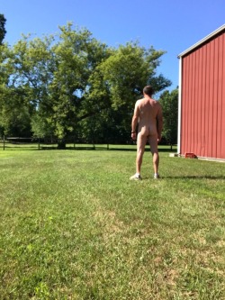 briefs6335:  briefs6335:  The weather was so nice I just had to get naked and go for a stroll  Here’s a re post from last summer 