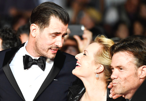 awardseason: Claes Bang, Elisabeth Moss and Terry Notary arrive on May 20, 2017 for the screening of