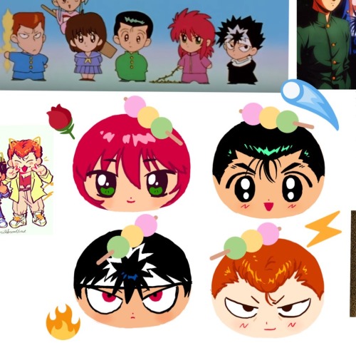 my next merch project that i’m working on is yyh manjuus&hellip;.. mochis have completely taken over