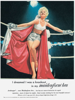 Maidenform Bra ad / c. 1961 via. knowyourdarkness