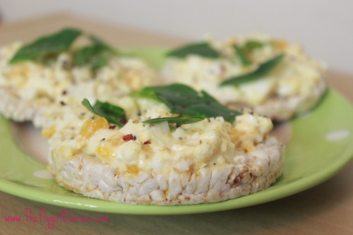 Egg Mayo on rice cakes