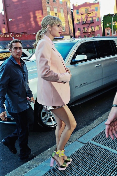 Taylor Swift arriving at the Stonewall Inn in NYC