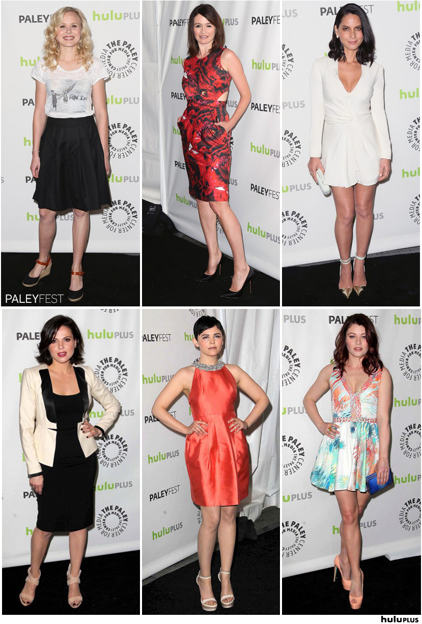 Forget Fashion Week! We want to know who everyone’s wearing at the Hulu Plus red carpet for PaleyFest. And yes, we know the red carpet’s not red…because it had nothing to be embarrassed about.