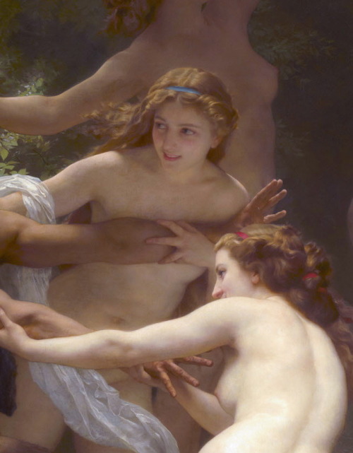 rubenista: detail from Nymphs and Satyr William-Adolphe Bouguereau 1873
