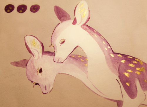 viivus:  gold ink+light digital colours experiments 